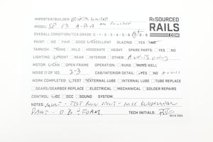 HO Brass Oriental Limited SP - Southern Pacific EMD F3A/F3B/F3A 1500 HP Phase II/II Set Factory Painted Black Widow