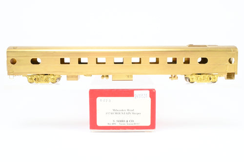 HO Brass Soho MILW - Milwaukee Road #5740 Mountain Series 14 Section Touralux Sleeper