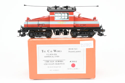 HO Brass The Car Works CA&E - Chicago Aurora & Elgin GE-ALCO Steeple Cab Electric #2002 FP RARE!