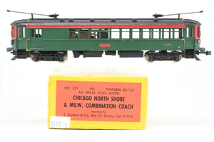 HO Brass Suydam CNS&M - North Shore Line Interurban 251 Combination Coach CP