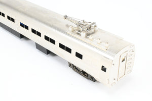 HO Brass Gem Models PC - Penn Central/Amtrak Budd "Metroliner" 2-Car Set (1 Powered/1 Dummy) Factory Plated, Unlettered