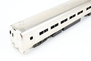 HO Brass Gem Models PC - Penn Central/Amtrak Budd "Metroliner" 2-Car Set (1 Powered/1 Dummy) Factory Plated, Unlettered