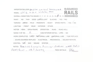 HO Brass CON Oriental Limited CB&Q - Burlington Route O-5 4-8-4 Open Cab Elesco FWH FP No. 5604