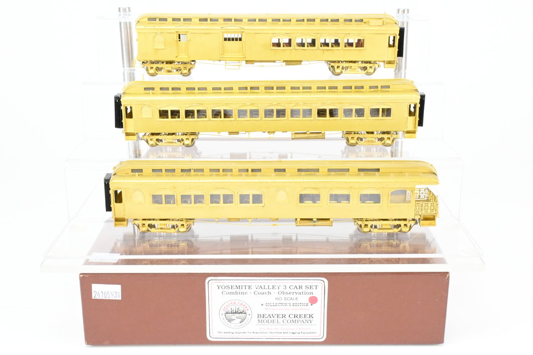 HO Brass CON Beaver Creek Yosemite Valley Railroad 3-Car Set