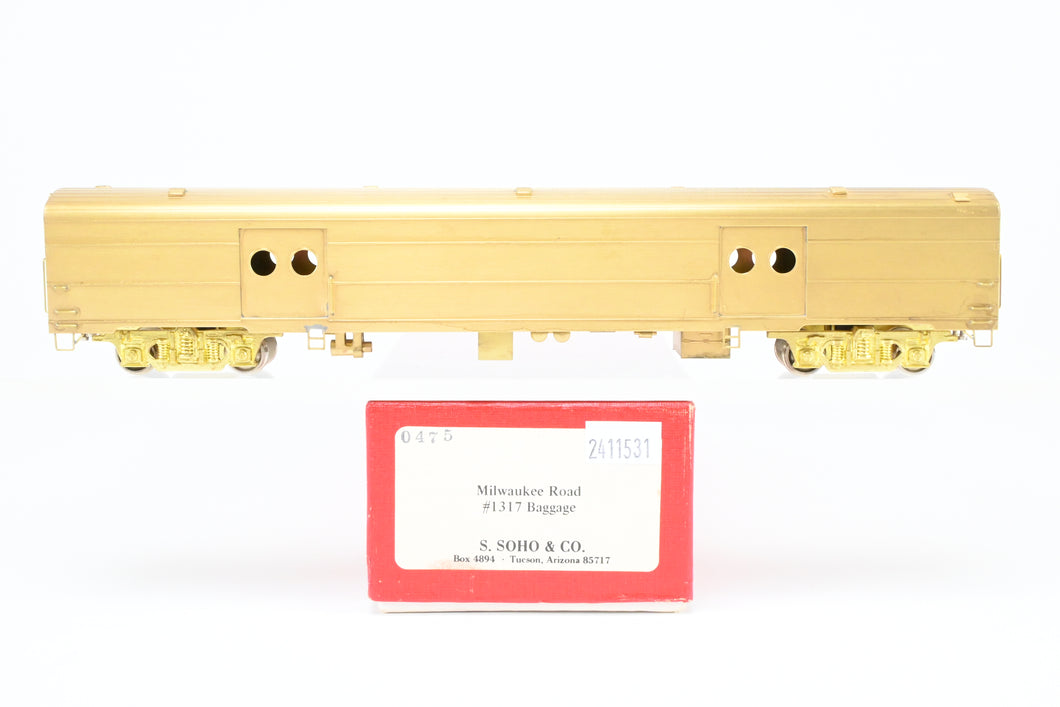 HO Brass Soho MILW - Milwaukee Road #1317 Baggage