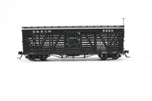 HOn3 Blackstone Models D&RGW - Denver & Rio Grande Western 30' Stock Car No. 5628