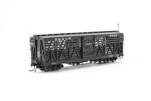 HOn3 Blackstone Models D&RGW - Denver & Rio Grande Western 30' Stock Car No. 5628