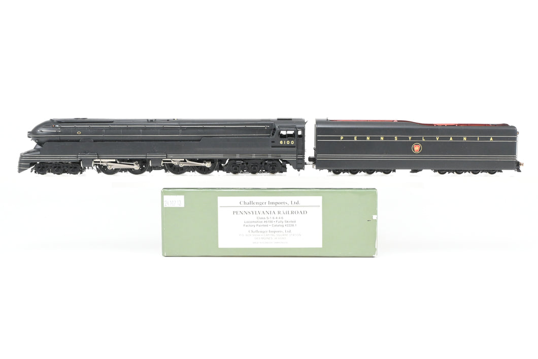 HO Brass CIL - Challenger Imports PRR - Pennsylvania Railroad S-1  Class  6-4-4-6 FP #6100 Fully Skirted FP No. 6100 w/TCS DCC & Sound