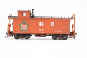HO TrueLine Trains CV – Central Vermont Wood Offset Cupola Caboose Factory Finished No. 4001 w/ Light Weathering REBOXX