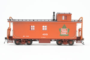 HO TrueLine Trains CV – Central Vermont Wood Offset Cupola Caboose Factory Finished No. 4001 w/ Light Weathering REBOXX