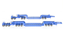 Load image into Gallery viewer, HO Brass CON OMI - Overland Models, Inc. Nelson Miller Transfer 6-axle and 9-axle Heavy Haul Trailers FP Blue RARE 1 of 1 Pilot Models – Never Produced!
