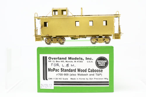 HO Brass OMI - Overland Models, Inc. MP - Missouri Pacific Standard Wood Caboose #700 - 909 (also Wabash and T&P)