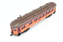 Load image into Gallery viewer, HO Brass MTM - Midwest Trolley Museum CNS&amp;M - North Shore Line No. 420 Parlor Observation Trailer CP w/Working Marker Lamps
