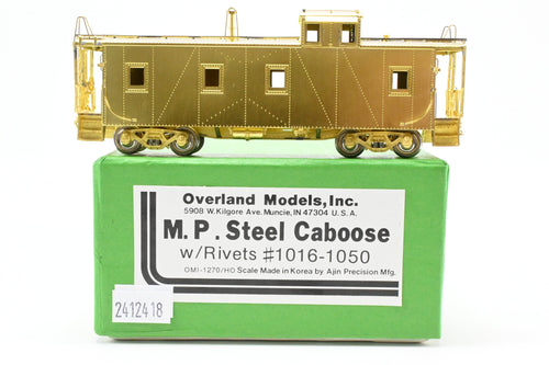 HO Brass OMI - Overland Models, Inc. MP - Missouri Pacific Steel Caboose with Rivets #1016-1050