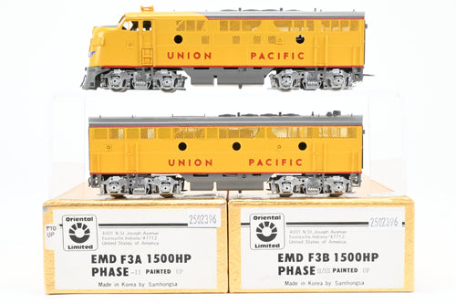 HO Brass Oriental Limited UP - Union Pacific EMD F3A/F3B PH II/III 1500 HP 2-Unit Set FP