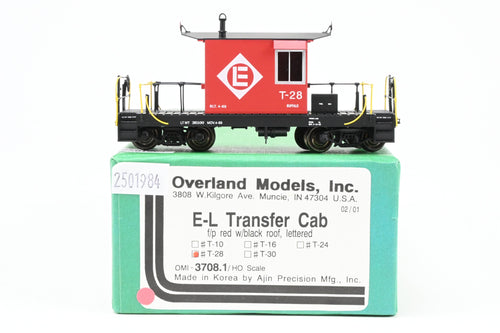 HO Brass OMI - Overland Models, Inc. EL - Erie Lackawanna Transfer Caboose Factory Painted No. T-28