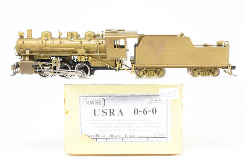HO Brass NWSL - Northwest Short Line USRA - United States Railway Administration Various Roads 0-6-0 Locomotive