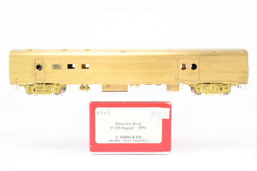 HO Brass Soho MILW - Milwaukee Road #1208 Baggage-RPO