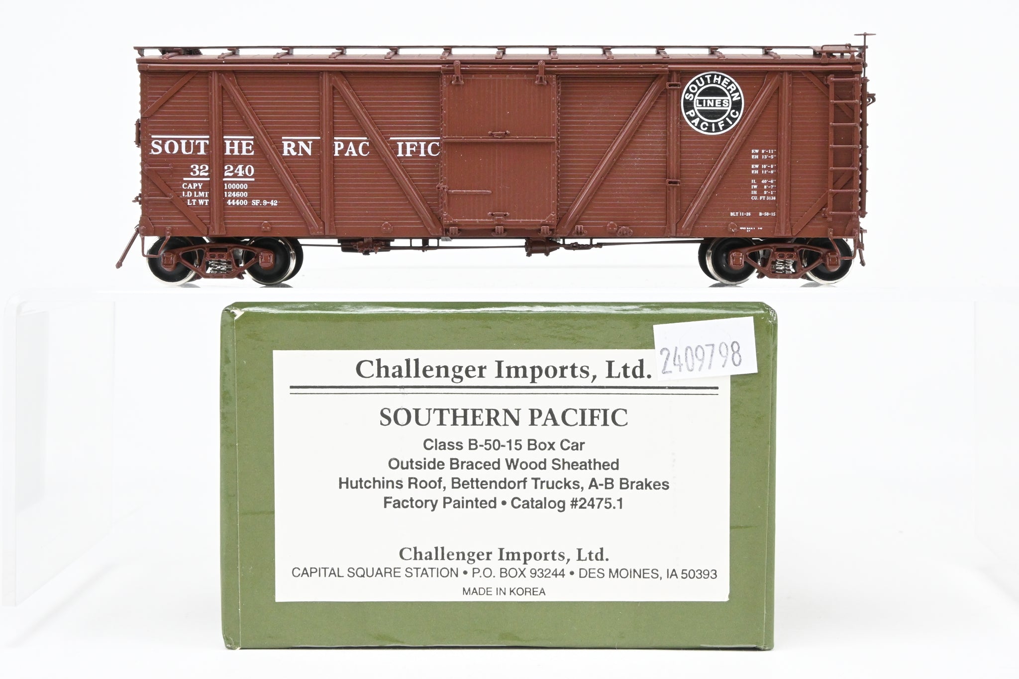HO Brass CIL - Challenger Imports SP - Southern Pacific Class B-50