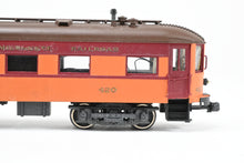 Load image into Gallery viewer, HO Brass MTM - Midwest Trolley Museum CNS&amp;M - North Shore Line No. 420 Parlor Observation Trailer CP w/Working Marker Lamps
