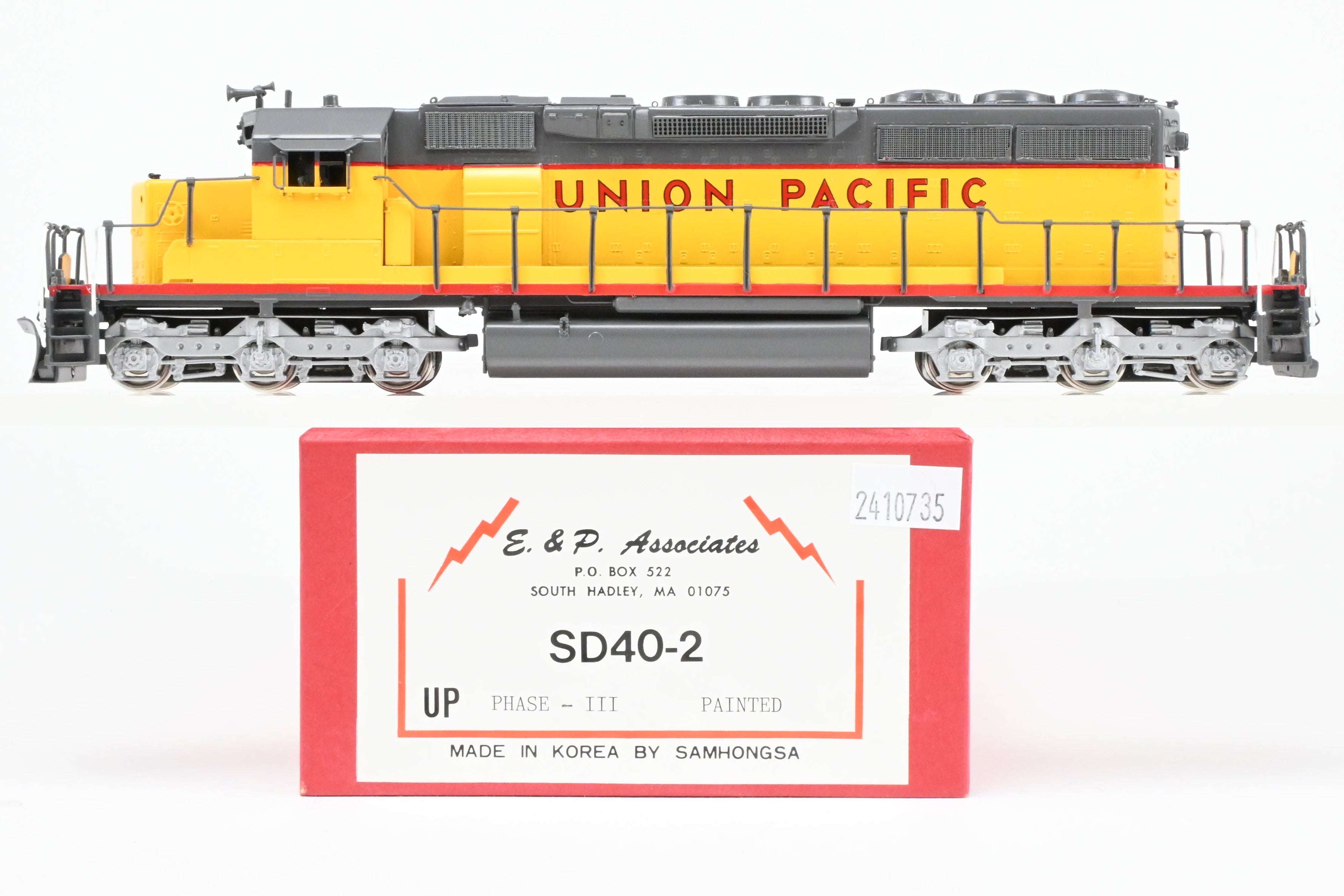 HO Brass E&P Associates UP - Union Pacific EMD SD40-2 PH. III FP