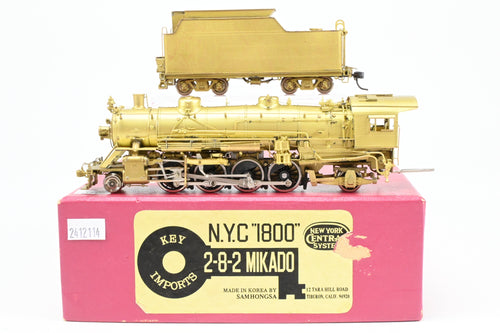 HO Brass Key Imports NYC - New York Central 1800 Class H-6a 2-8-2 USRA Mikado
