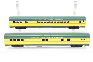 HO Brass NPP - Nickel Plate Products C&NW - Chicago & Northwestern Baggage & Parlor Car Set Factory Painted