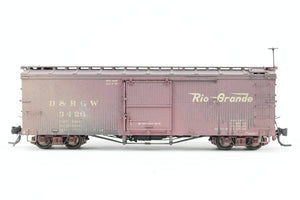 HOn3 Blackstone Models D&RGW - Denver & Rio Grande Western 30' Box Car Flying Grande Herald No. 3426 RENUMBERED & WEATHERED