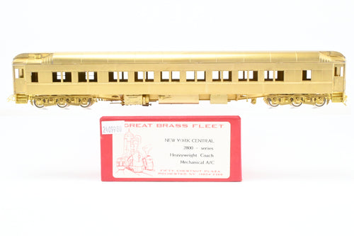 HO Brass Great Brass Fleet NYC - New York Central 2800 Series Heavyweight Coach w/ Mechanical AC