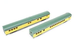 HO Brass NPP - Nickel Plate Products C&NW - Chicago & Northwestern Baggage & Parlor Car Set Factory Painted