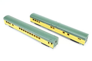 HO Brass NPP - Nickel Plate Products C&NW - Chicago & Northwestern Baggage & Parlor Car Set Factory Painted