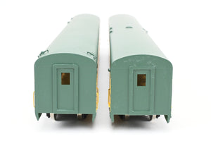 HO Brass NPP - Nickel Plate Products C&NW - Chicago & Northwestern Baggage & Parlor Car Set Factory Painted