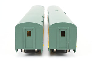 HO Brass NPP - Nickel Plate Products C&NW - Chicago & Northwestern Baggage & Parlor Car Set Factory Painted