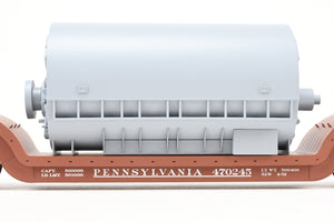 O Brass Kohs and Company PRR - Pennsylvania Railroad FD-2 Flat Car W/large Westinghouse load. Factory Painted No. 470245