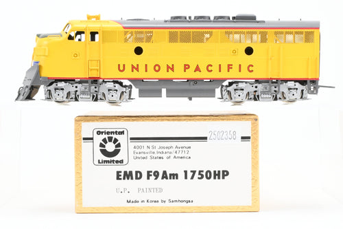 HO Brass Oriental Limited UP - Union Pacific EMD F9MA With Snowplow FP Late Run