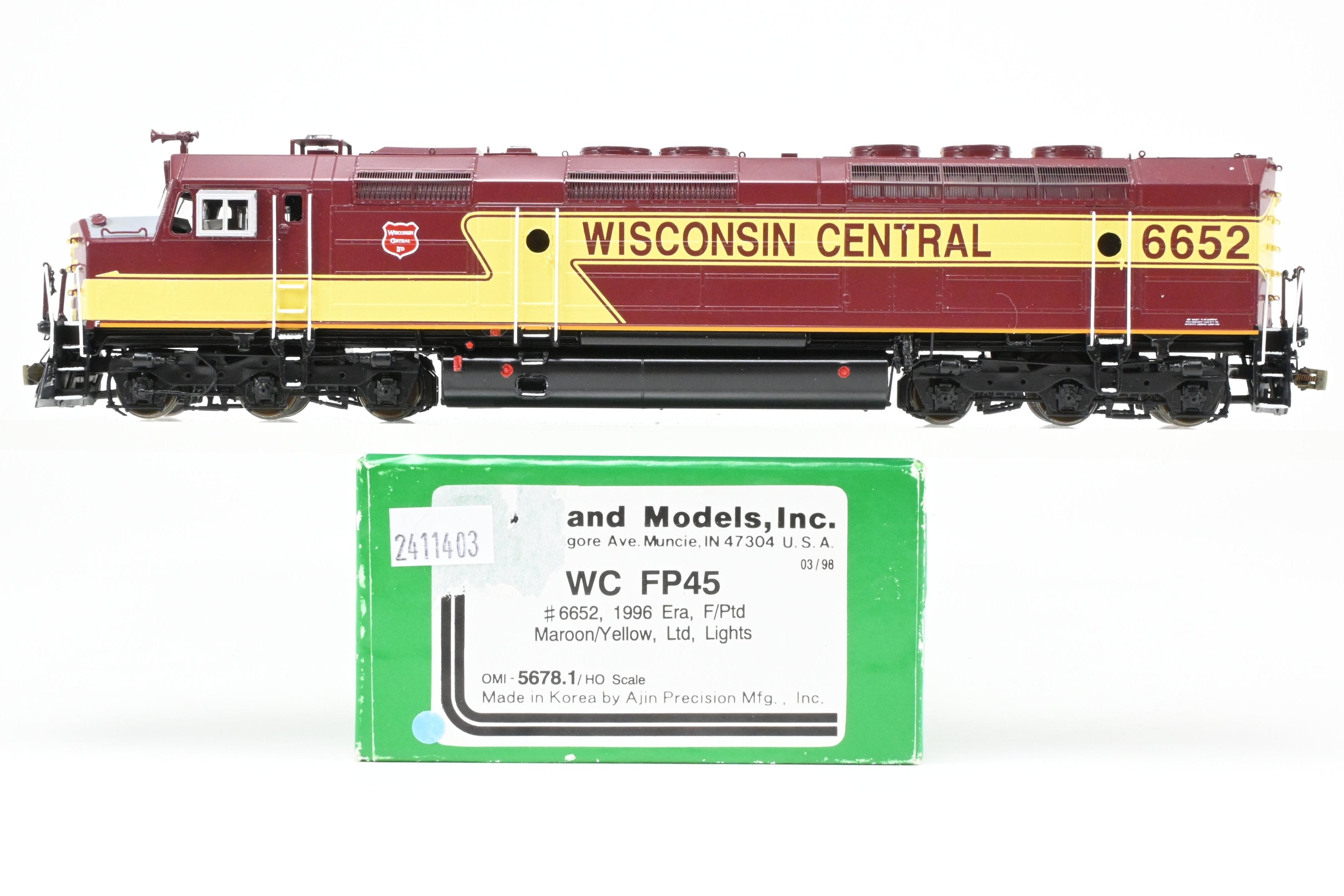 HO Brass OMI - Overland Models, Inc. WC - Wisconsin Central EMD