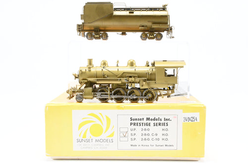 HO Brass Sunset Models SP - Southern Pacific C-9 2-8-0 Prestige Series 1987 Run