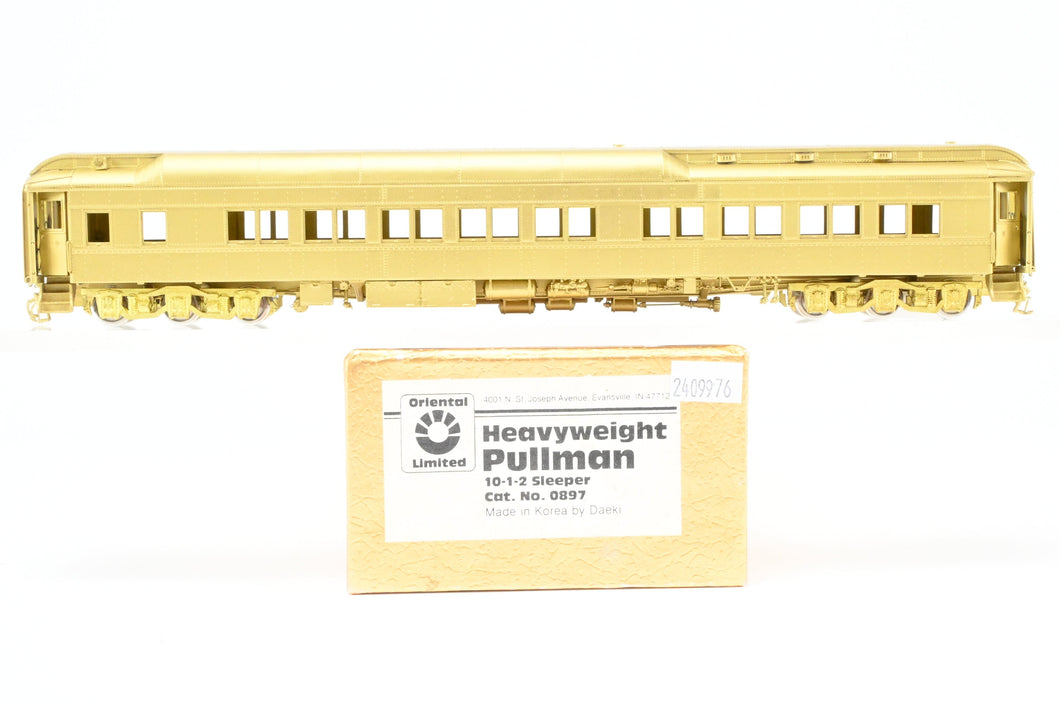 HO Brass Oriental Limited Various Roads Pullman Heavyweight 10-1-2 Sleeper w/Mechanical AC
