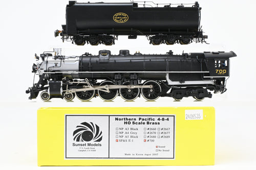 HO Brass Sunset Models SP&S - Spokane Portland & Seattle E-1 4-8-4 FP #700 with QSI DCC & Sound