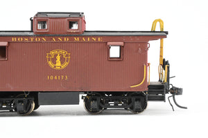 HO Brass OMI - Overland Models, Inc. B&M - Boston & Maine Wood Caboose w/ Slanted Cupola Custom Painted WRONG BOX