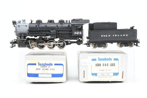 HO Brass PFM - Tenshodo CRI&P -Rock Island 0-8-0 Switcher FP No. 324