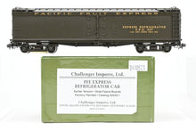 Load image into Gallery viewer, HO Brass CIL - Challenger Imports PFE - Pacific Fruit Express Refrigerator Car Earlier Version w/Wide Fascia Boards FP #557
