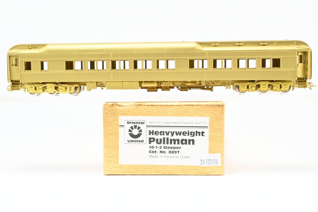 HO Brass Oriental Limited Various Roads Pullman Heavyweight 10-1-2 Sleeper w/Mechanical AC