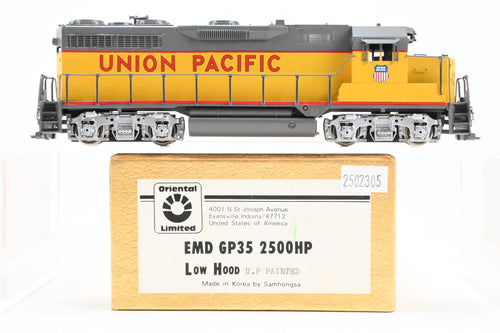 HO Brass Oriental Limited UP - Union Pacific EMD GP35 2500HP Low Hood FP  - Lettered, but Un-numbered