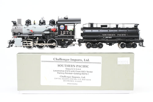 HO Brass CIL - Challenger Imports SP - Southern Pacific Class S-12 0-6-0 FP #1276 w/Class 52C1 Tender