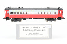 Load image into Gallery viewer, HO Scale Hank&#39;s Distributors CA&amp;E - Chicago Aurora &amp; Elgin #451 Series St. Louis Car Co. Custom Painted No.460
