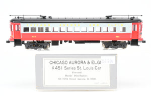 HO Scale Hank's Distributors CA&E - Chicago Aurora & Elgin #451 Series St. Louis Car Co. Custom Painted No.460