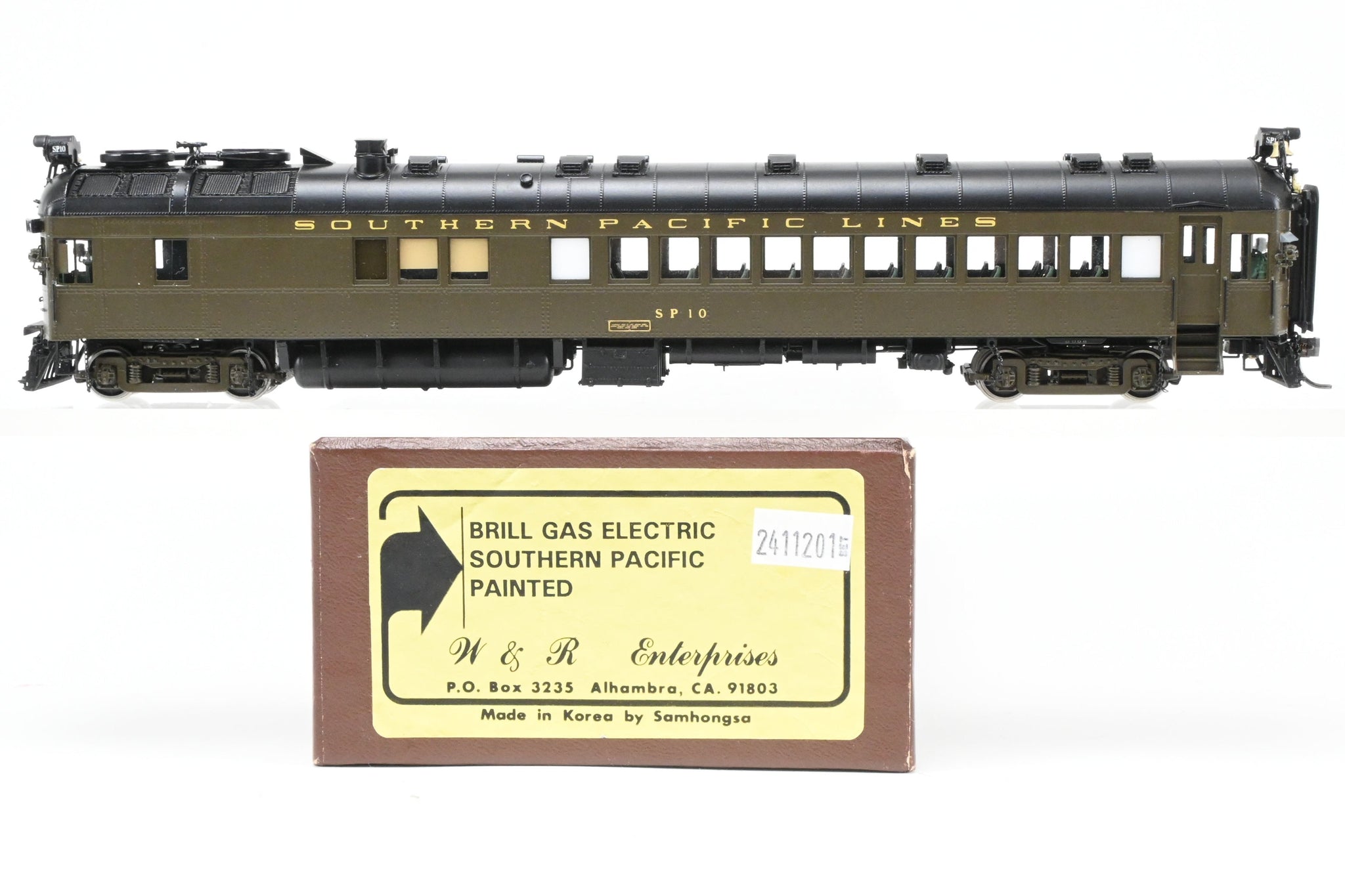 HO Brass CON W&R Enterprises SP - Southern Pacific Brill Gas