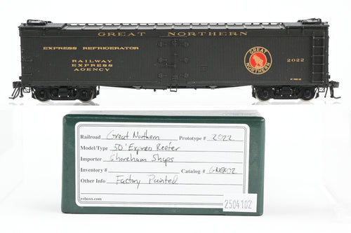 HO Brass Shoreham Shops GN - Great Northern 50 Foot Express Reefer FP #2022 REBOXX