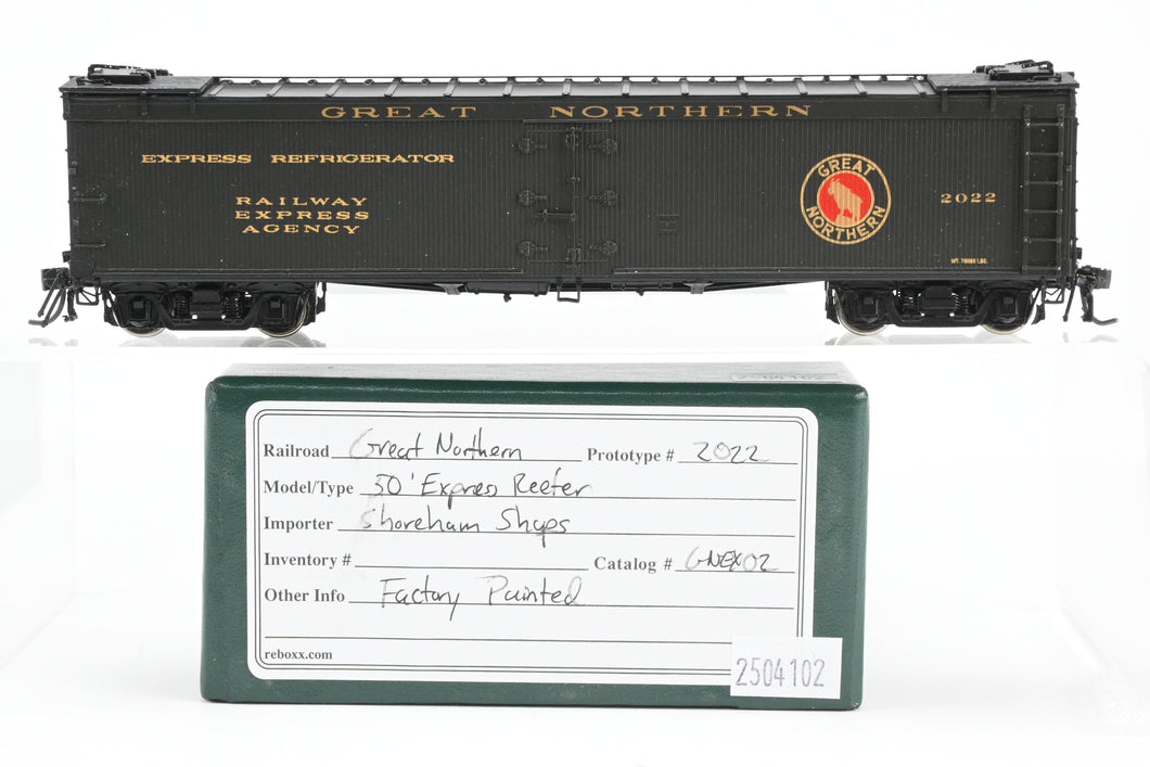 HO Brass Shoreham Shops GN - Great Northern 50 Foot Express Reefer FP #2022 REBOXX
